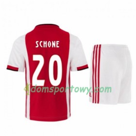 Koszulka Ajax Amsterdam Lasse Schöne 20 Dziecięcy Domowe Koszulki Piłkarskie 2019-2020 Krótki Rękaw